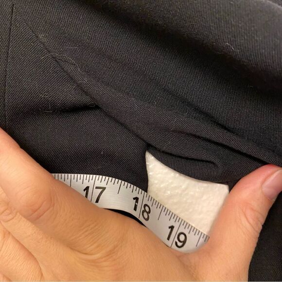 Fossil Black open front blazer suit jacket with pockets, hearts liner-L - Picture 6 of 7